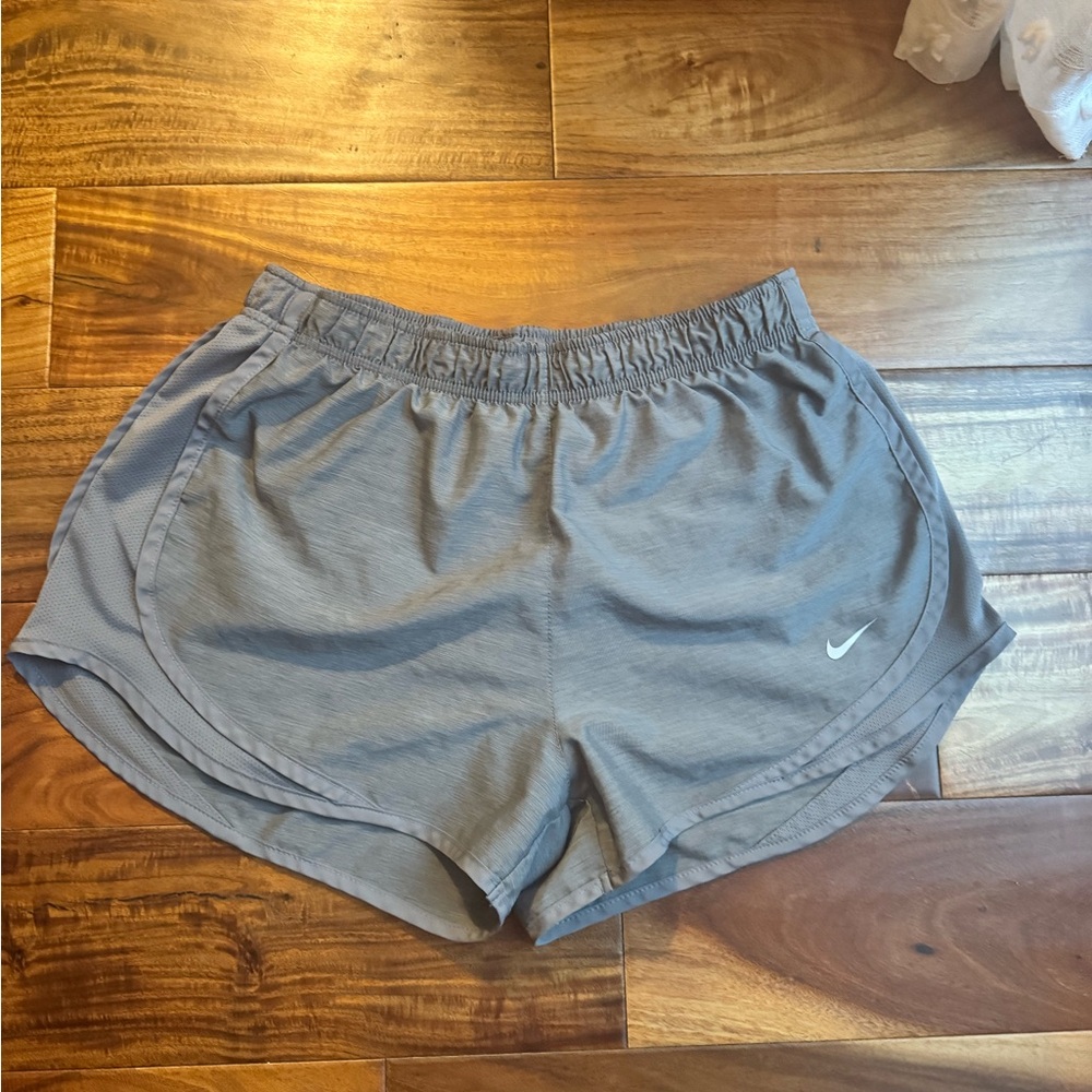 Nike Gray Athletic Shorts with Elastic Waistband